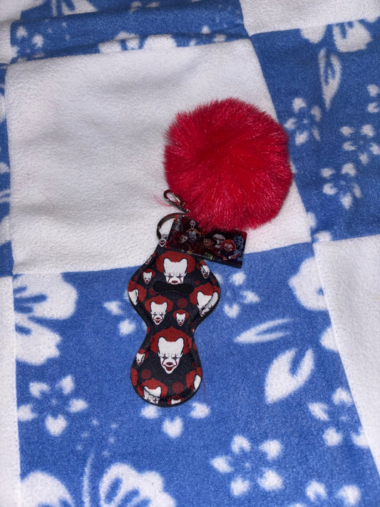 Spooky Theme Chapstick Keychain